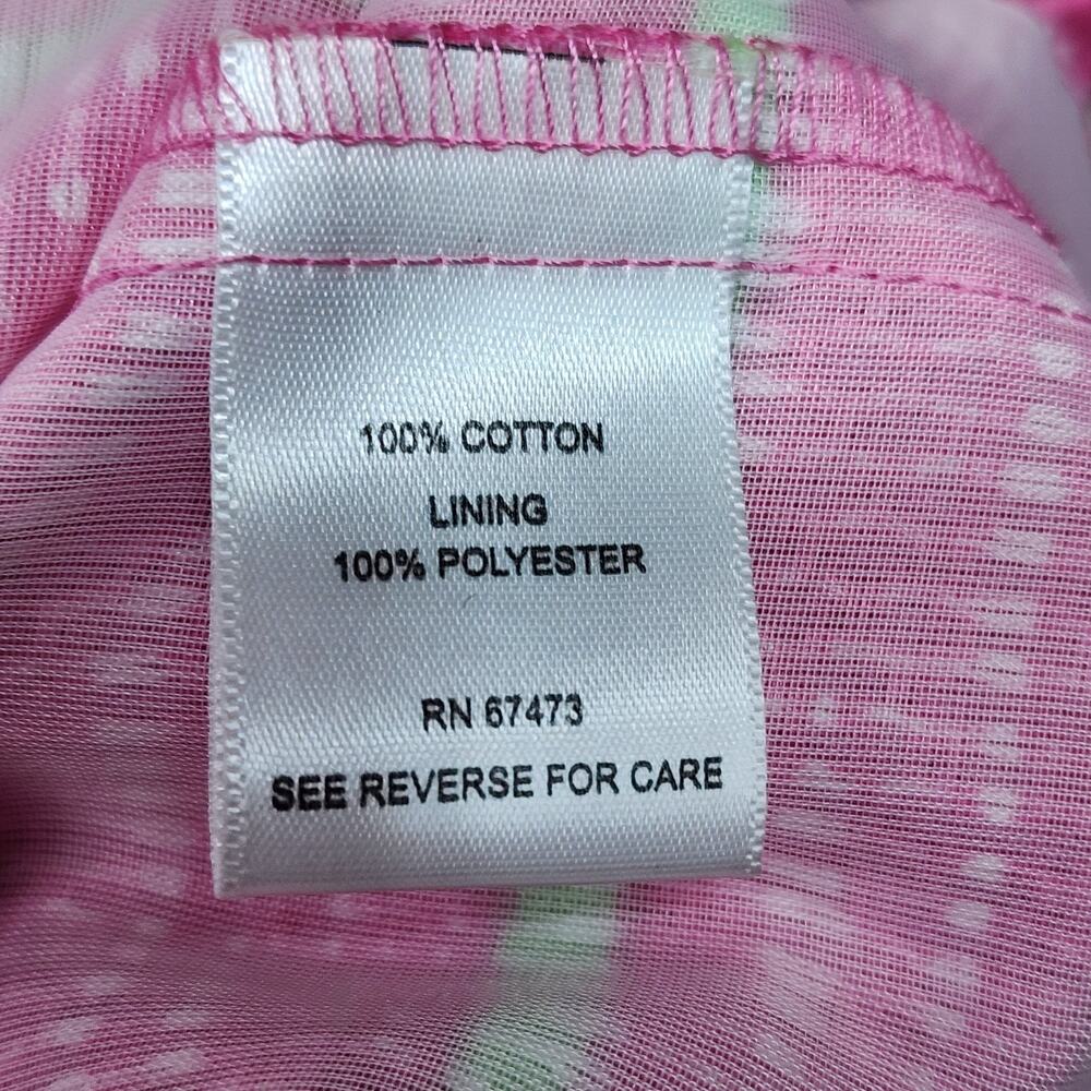 NWT Taylor Womens 14 Fit Flare Dress Pink Green Stripe Pleated Pocket Sleeveless - Picture 11 of 16